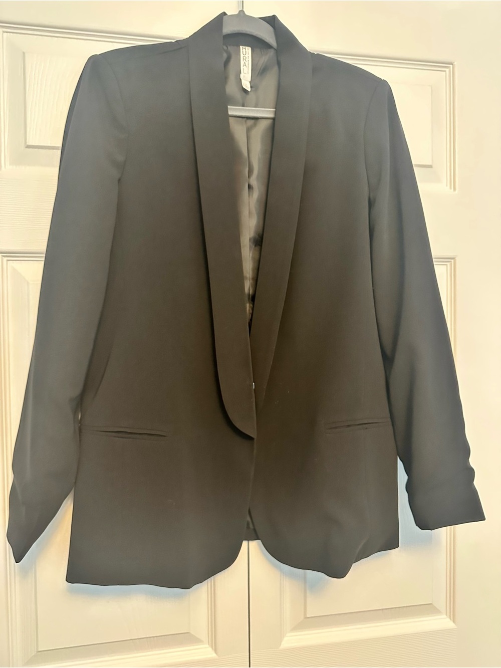 Black Shawl Collar Blazer -